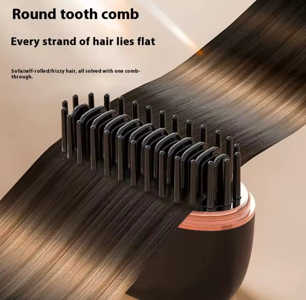 Ventrova Wireless Hair Straightening Comb – Ionic Rechargeable Brush